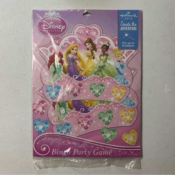 Disney Princess Bingo Party Game - 8 players - Picture 1 of 4